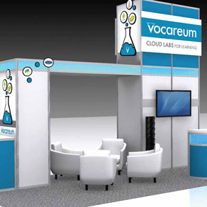 Custom booth display.